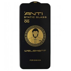 Захисне скло для Samsung A346 Galaxy A34, 3D, Full Glue, чорне