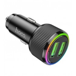 Автомобильное зарядное устройство Hoco NZ14, 2USB PD36W, черный Автомобильное зарядное устройство Hoco NZ14, 2USB PD36W, черный