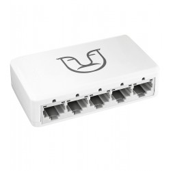 Коммутатор Alfa S105, switch 10/100Mbps, 5 портов, белый Коммутатор Alfa S105, switch 10/100Mbps, 5 портов, белый