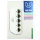 Коммутатор Alfa S105, switch 10/100Mbps, 5 портов, белый