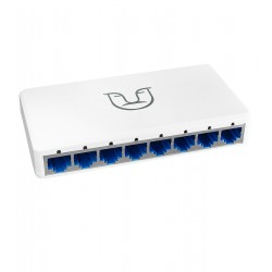 Коммутатор Alfa S108, switch 10/100Mbps, 8 портов, белый Коммутатор Alfa S108, switch 10/100Mbps, 8 портов, белый