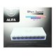 Коммутатор Alfa S108, switch 10/100Mbps, 8 портов, белый