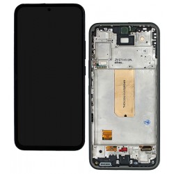Дисплей для Samsung A546 Galaxy A54 5G, черный, с рамкой, оригинал (PRC), дефект краски на отверстии камеры Дисплей для Samsung A546 Galaxy A54 5G, черный, с рамкой, оригинал (PRC), дефект краски на отверстии камеры