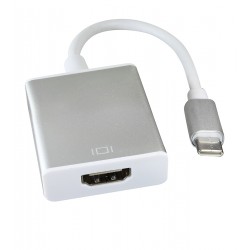 Адаптер перехідник Type-C - HDMI, білий Адаптер перехідник Type-C - HDMI, білий