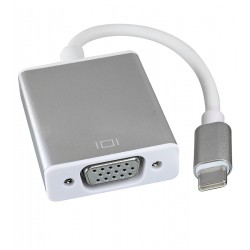 Адаптер перехідник Type-C - VGA, білий Адаптер перехідник Type-C - VGA, білий