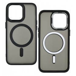 Чехол для Apple iPhone 13 Pro MagSafe Matte, силиконовый, черный Чехол для Apple iPhone 13 Pro MagSafe Matte, силиконовый, черный