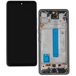 Дисплей для Samsung A536 Galaxy A53 5G, чорний, з рамкою, High Quality, з широким обідком, (OLED) Дисплей для Samsung A536 Galaxy A53 5G, чорний, з рамкою, High Quality, з широким обідком, (OLED)