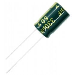 Конденсатор електролітичний 330 uF 50 V, 105°C, d10 h17, (низький імпеданс) LOW ESR Конденсатор електролітичний 330 uF 50 V, 105°C, d10 h17, (низький імпеданс) LOW ESR