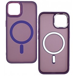 Чохол для Apple iPhone 13 MagSafe Matte, силіконовий, темно фіолетовий Чохол для Apple iPhone 13 MagSafe Matte, силіконовий, темно фіолетовий