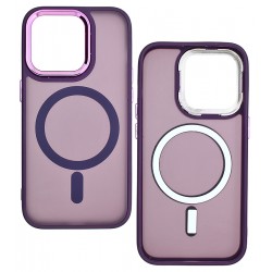 Чохол для Apple iPhone 14 Pro MagSafe Matte, силіконовий, темно фіолетовий Чохол для Apple iPhone 14 Pro MagSafe Matte, силіконовий, темно фіолетовий