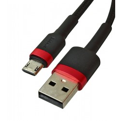 Кабель Micro-USB - USB, Baseus Cafule, 2.4A, 1 метр, CAMKLF-BG1