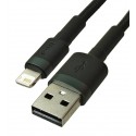 Кабель Lightning - USB, BASEUS Cafule, 1.5A, 2 метра, gray/black CALKLF-CG1