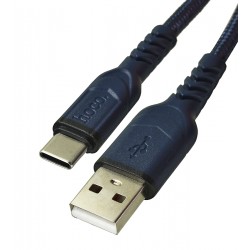 Кабель Type-C - USB, Hoco X59, у тканинному обплетенні, 1 метр, 3А Кабель Type-C - USB, Hoco X59, у тканинному обплетенні, 1 метр, 3А