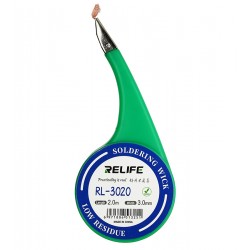 Стрічка для випаювання RELIFE RL-3020, ш. 3,0 мм, д. 2 м Стрічка для випаювання RELIFE RL-3020, ш. 3,0 мм, д. 2 м