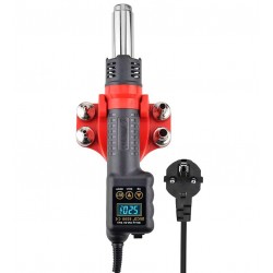 Термофен JCD 8208 з вбудованим цифровим блоком управління, t:100-480°C, 750W, 220V Термофен JCD 8208 з вбудованим цифровим блоком управління, t:100-480°C, 750W, 220V