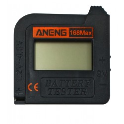 Тестер батарей та акумуляторів Aneng 168 Max з РК дисплеєм (1.2V 4.8V, 9V) Тестер батарей та акумуляторів Aneng 168 Max з РК дисплеєм (1.2V 4.8V, 9V)