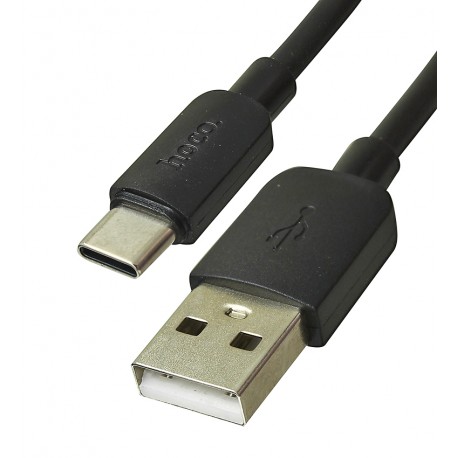 Кабель Type-C - USB, Hoco X96 Force fast charging data, круглий, 1 метр, 3А. 27W, чорний