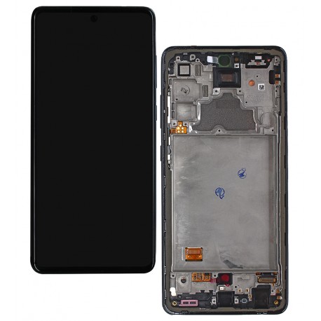 Дисплей для Samsung A725 Galaxy A72, A726 Galaxy A72 5G, черный, с рамкой, оригинал, service pack box, (GH82-25624A / GH82-25463A / GH82-25460A / GH82-25 ...