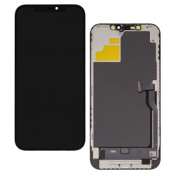 Дисплей для Apple iPhone 12 Pro Max, черный, с рамкой, High Quality, без микросхемы, (OLED) Дисплей для Apple iPhone 12 Pro Max, черный, с рамкой, High Quality, без микросхемы, (OLED)