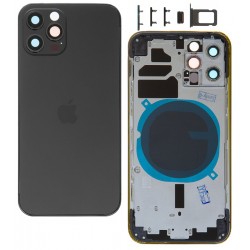 Корпус для Apple iPhone 12 Pro, сірий, с держателем SIM карты, с боковыми кнопками, Graphite Корпус для Apple iPhone 12 Pro, сірий, с держателем SIM карты, с боковыми кнопками, Graphite