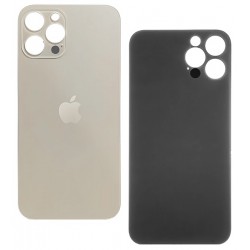 Задня панель корпуса для iPhone 12 Pro, золотистая, нужно снимать стекло камеры, small hole Задня панель корпуса для iPhone 12 Pro, золотистая, нужно снимать стекло камеры, small hole