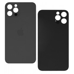 Задня панель корпуса для iPhone 12 Pro, серая, нужно снимать стекло камеры, small hole, graphite Задня панель корпуса для iPhone 12 Pro, серая, нужно снимать стекло камеры, small hole, graphite