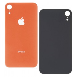 Задняя панель корпуса iPhone XR, оранжевый, со снятием рамки камеры, small hole Задняя панель корпуса iPhone XR, оранжевый, со снятием рамки камеры, small hole