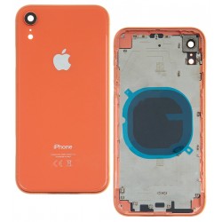 Корпус для iPhone XR, помаранчевий колір, з тримачем SIM-карти, з бічними кнопками Корпус для iPhone XR, помаранчевий колір, з тримачем SIM-карти, з бічними кнопками