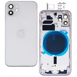 Корпус для Apple iPhone 12, белый, с держателем SIM-карты, с боковыми кнопками Корпус для Apple iPhone 12, белый, с держателем SIM-карты, с боковыми кнопками