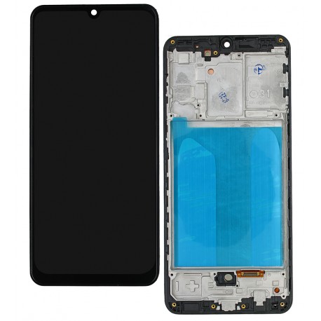 Дисплей для Samsung A315 Galaxy A31, A315F/DS Galaxy A31, чорний, з рамкою, High Quality, Original LCD size, (OLED)