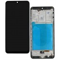 Дисплей для Samsung A315 Galaxy A31, A315F/DS Galaxy A31, чорний, з рамкою, High Quality, Original LCD size, (OLED)