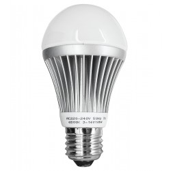 Лампа светодиодная 220В, 7Вт, Е27, 6500K, холодный свет, диам.-60мм