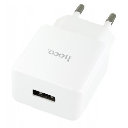 Зарядное устройство Hoco C106A 1USB, 2,1A, белое Зарядное устройство Hoco C106A 1USB, 2,1A, белое