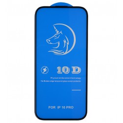 Защитное стекло для Apple iPhone 16 Pro, 3D, Titanium, черное