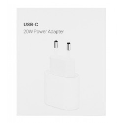 Сетевое зарядное устройство для Apple iPhone 12, 20W, USB-C, белое, без логотипа Сетевое зарядное устройство для Apple iPhone 12, 20W, USB-C, белое, без логотипа