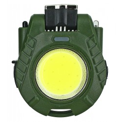 Фонарик брелок HY-006, COB+LED, зарядка от Type-C, датчик движения, карабин, магнит