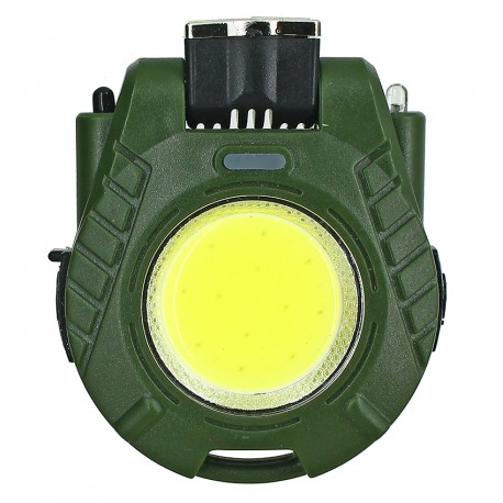 Фонарик брелок HY-006, COB+LED, зарядка от Type-C, датчик движения, карабин, магнит