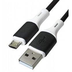 Кабель Micro-USB - USB, Borofone BX79, 1 м, 2,4А, силиконовый, черный