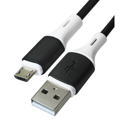 Кабель USB - Micro-USB, Borofone BX79, 1 м, 2,4А, силіконовий, чорний