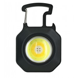 Ліхтарик брелок LL-201-COB, COB лінза (теплий/холодний/червоний), зарядка від Type-C, запальничка, карабін, магніт, викрутка