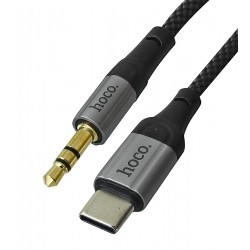Кабель AUX Hoco UPA26 Type-C, черный Кабель AUX Hoco UPA26 Type-C, черный