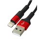 Кабель Lightning - USB, Hoco X26, круглый, 1 метр, в тканевой оплетке, black