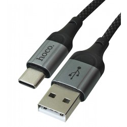 Кабель Type-C - USB, Hoco X102, 1 метр, 3А, черный Кабель Type-C - USB, Hoco X102, 1 метр, 3А, черный