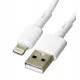 Кабель Lightning - USB, Hoco BX83, 1 м, 2,4А, силиконновый, белый