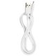 Кабель Lightning - USB, Hoco BX83, 1 м, 2,4А, силиконновый, белый