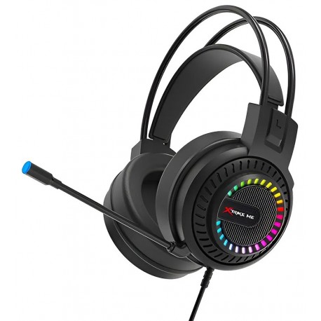 Наушники игровые Xtrike ME Gaming RGB HP-318 |2*3.5mm, PC/PS4/PS5| (black)