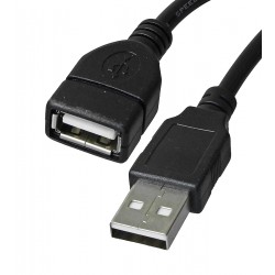 Кабель-подовжувач USB 2.0 - 1.5 м Atcom, 1 ferite фільтра, чорний Кабель-подовжувач USB 2.0 - 1.5 м Atcom, 1 ferite фільтра, чорний