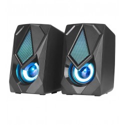 Колонки комп'ютерні Xtrike Me SK-402 RGB Backlight, USB, 2*3Вт, чорні