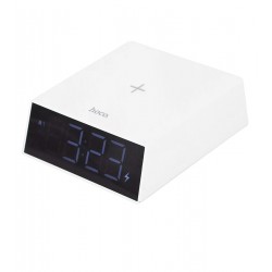 Настільний LED смарт-годинник with Qi Charger HOCO DCK1 |Alarm/Watch/Qi Charger, 10W| (white) Настільний LED смарт-годинник with Qi Charger HOCO DCK1 |Alarm/Watch/Qi Charger, 10W| (white)