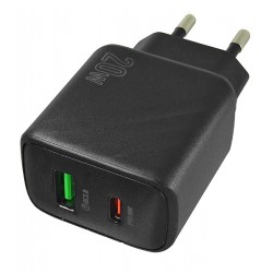 Зарядное устройство Hoco CS25A, 20Вт, Type-C PD, USB QC, черное